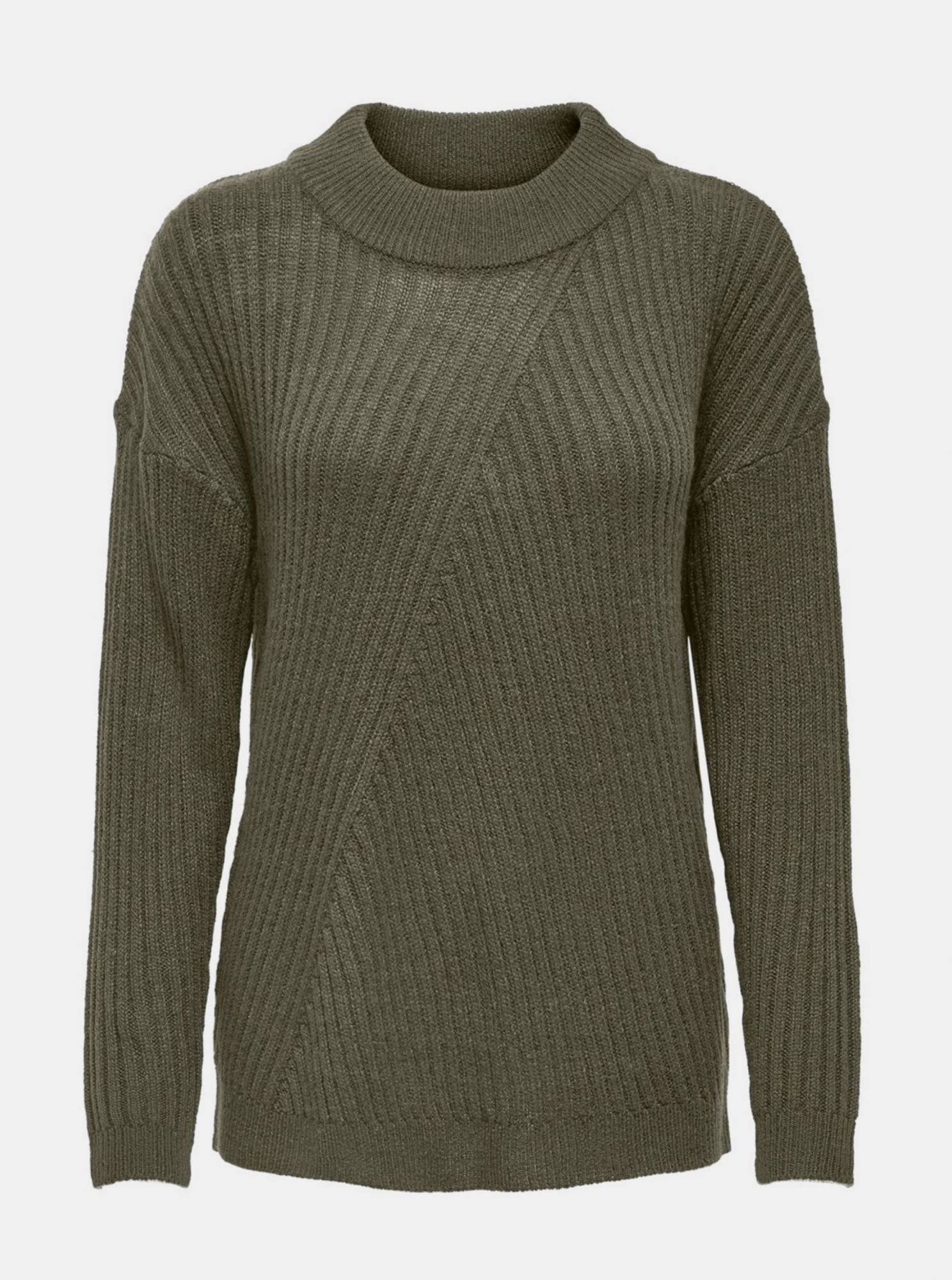 Khaki svetr Jacqueline de Yong Zofra