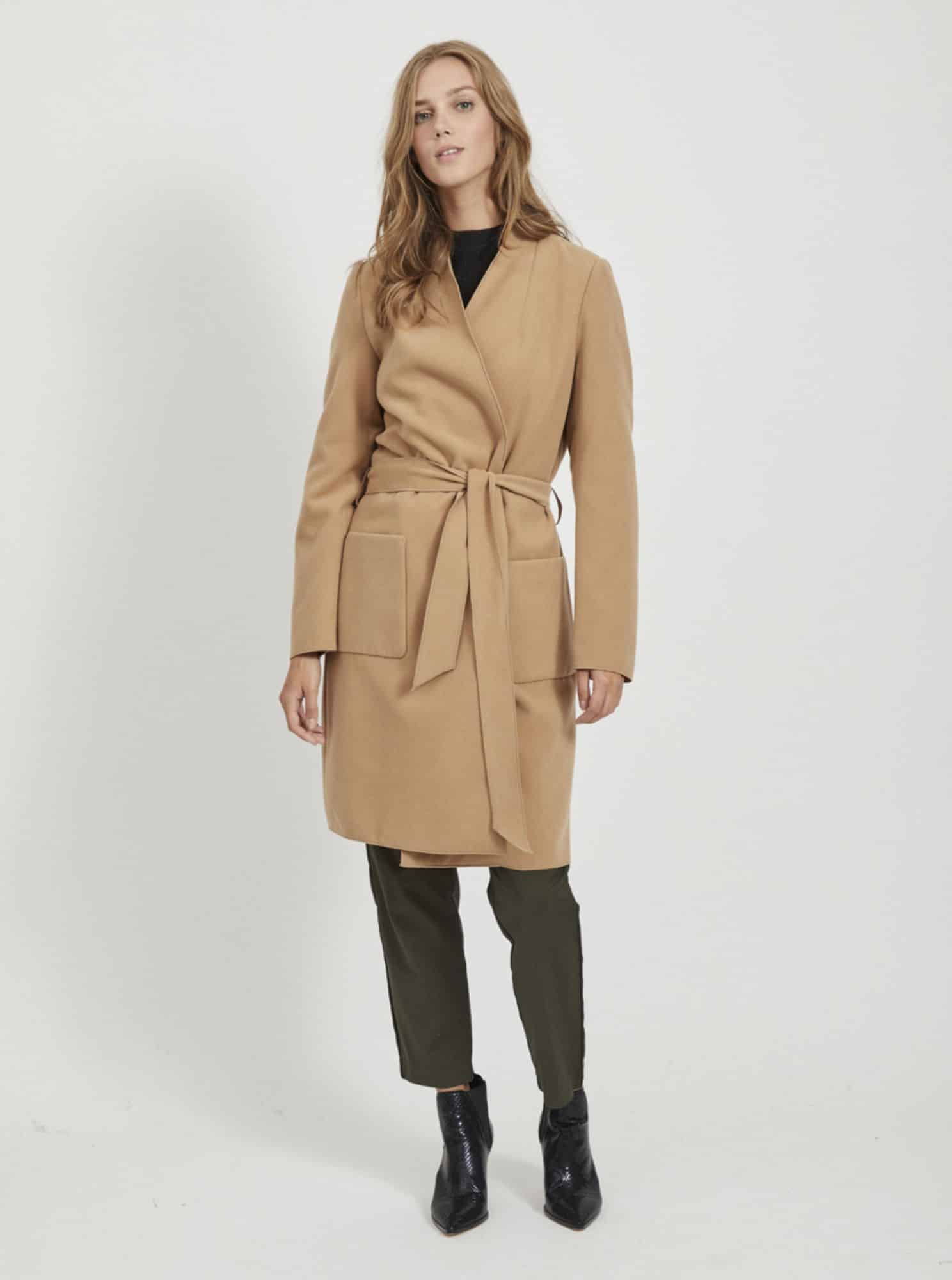 Béžový lehký kabát VILA Apple