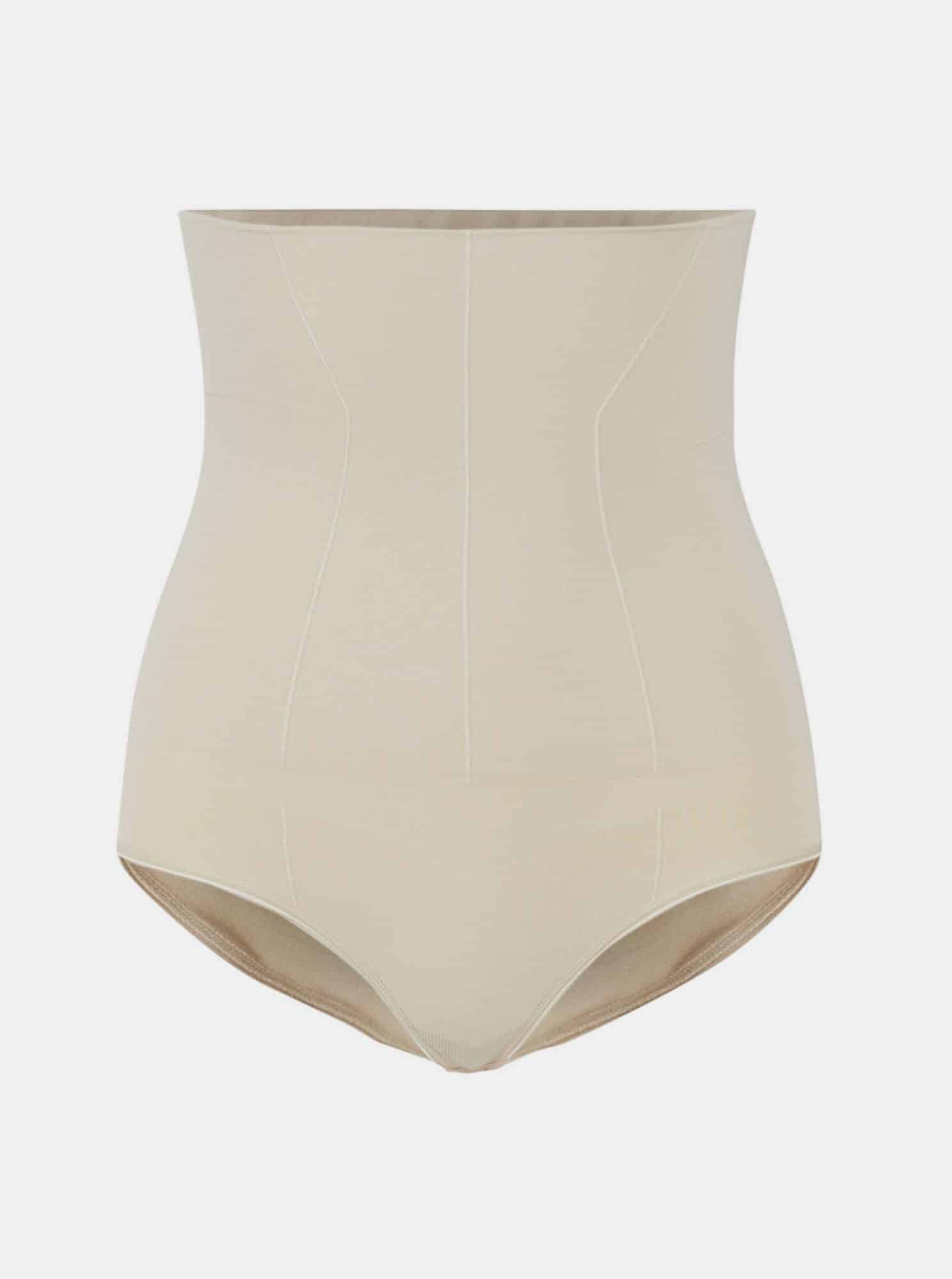 Krémové stahovací kalhotky Pieces Bella