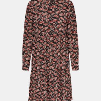 Černé květované košilové šaty ONLY Larry