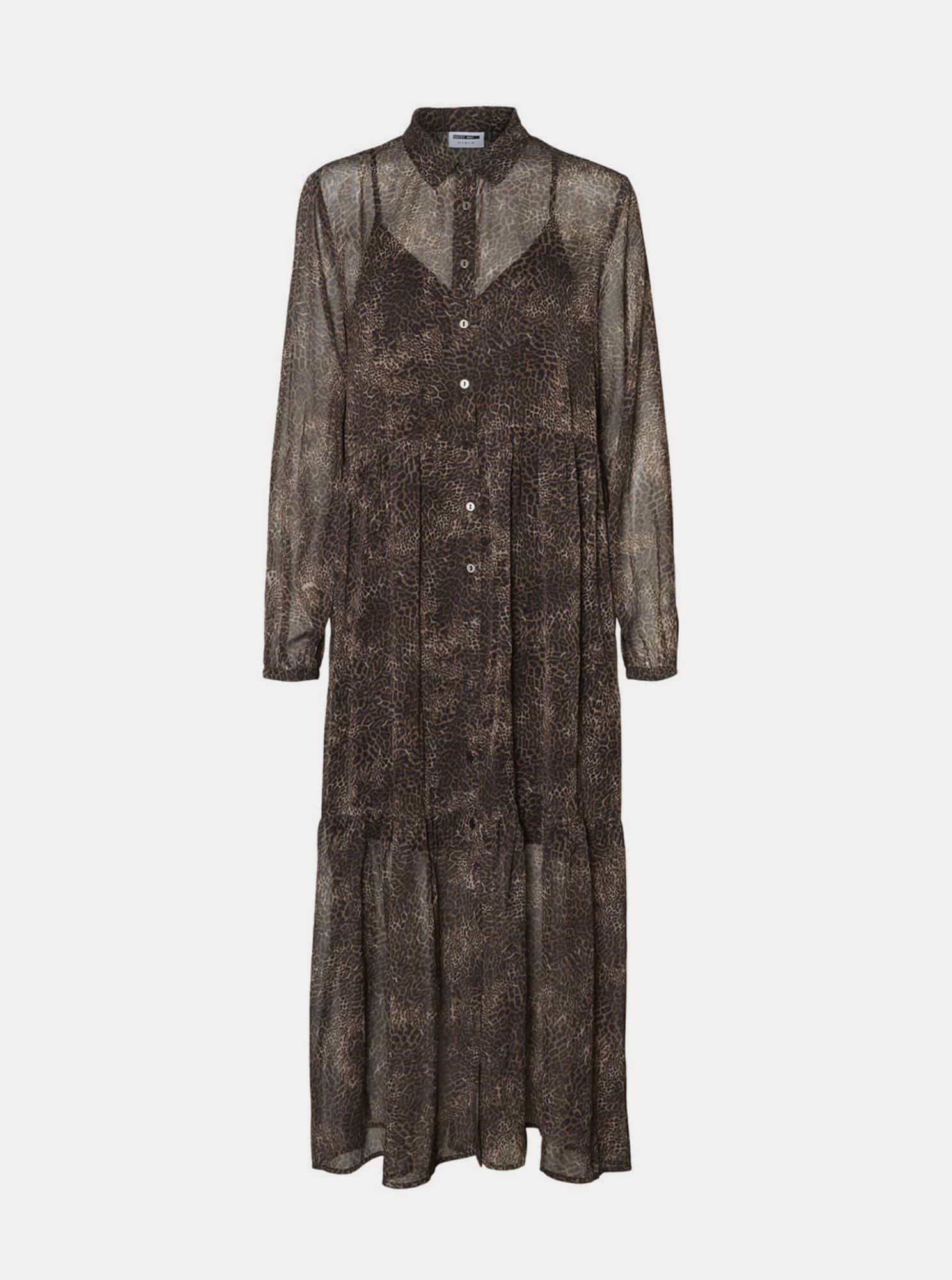 Hnědé maxišaty Noisy May Melina