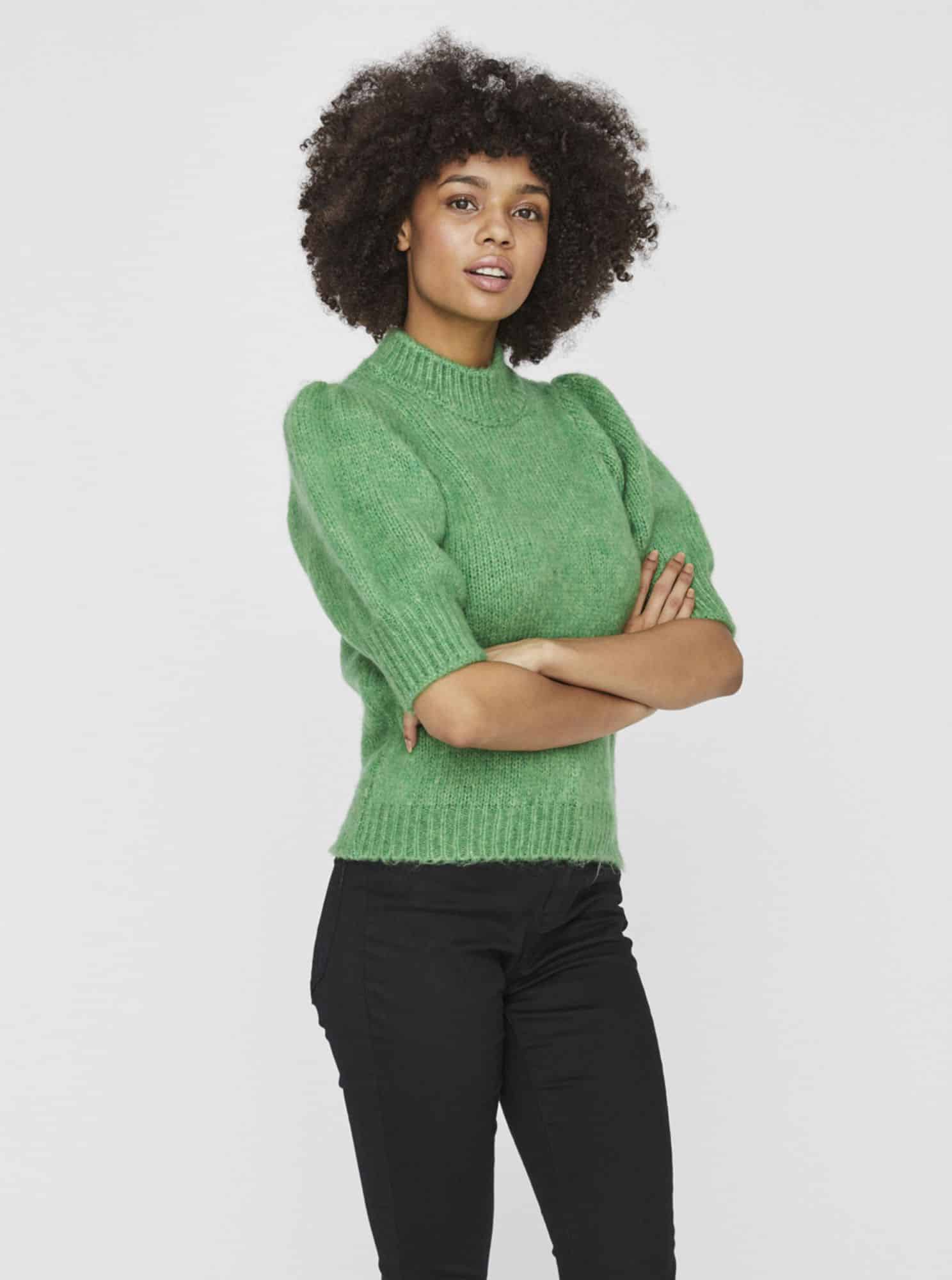 Zelený svetrový top VERO MODA Diana