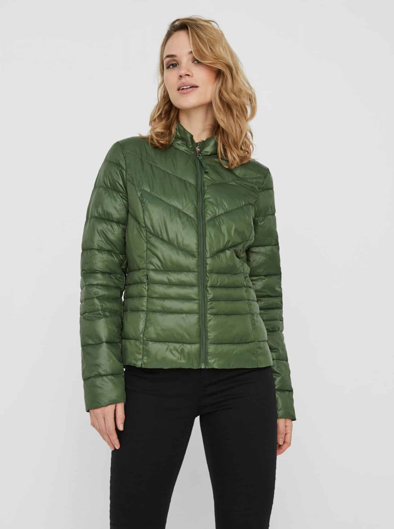 Zelená prošívaná zimní bunda VERO MODA