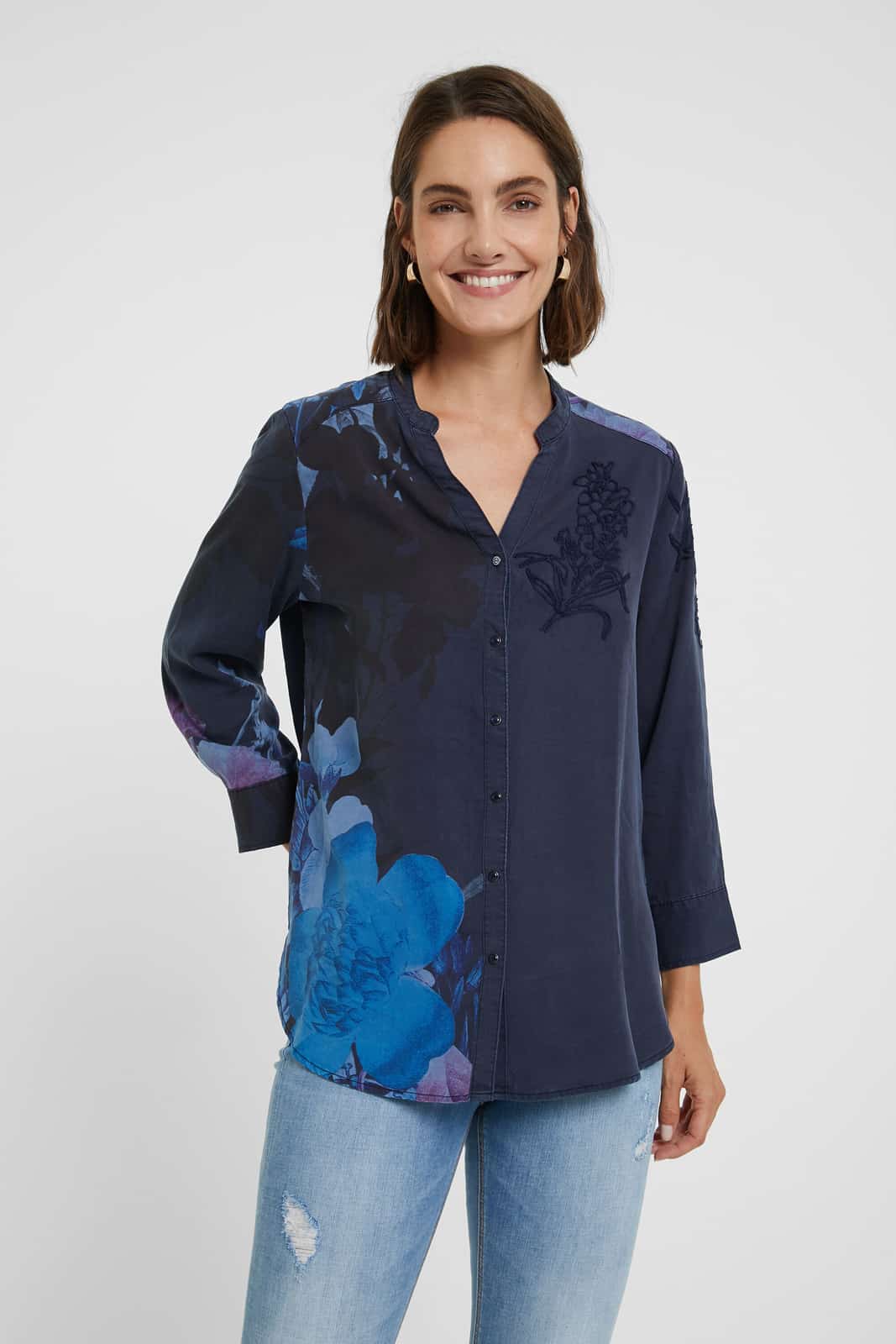 Desigual tmavě modrá košile Cam Anais