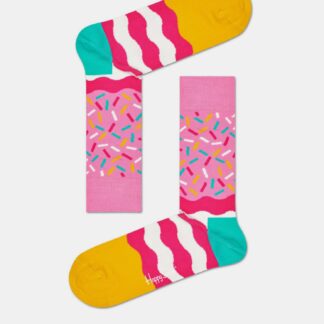 Růžové dámské ponožky Happy Socks Bday Sprinkles