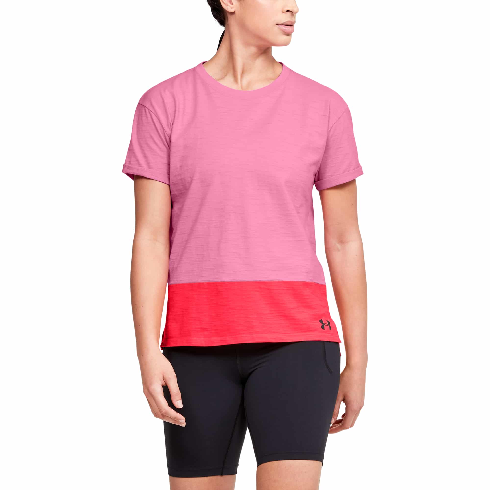 Tričko Under Armour Charged Cotton SS-PNK