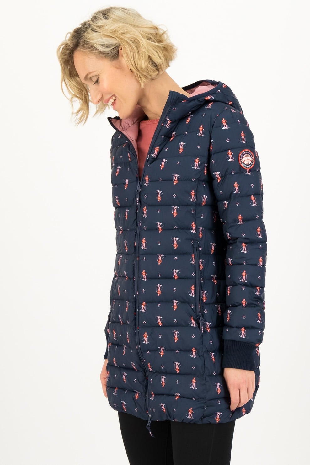 Blutsgeschwister modrá zimní bunda Alpine Skier