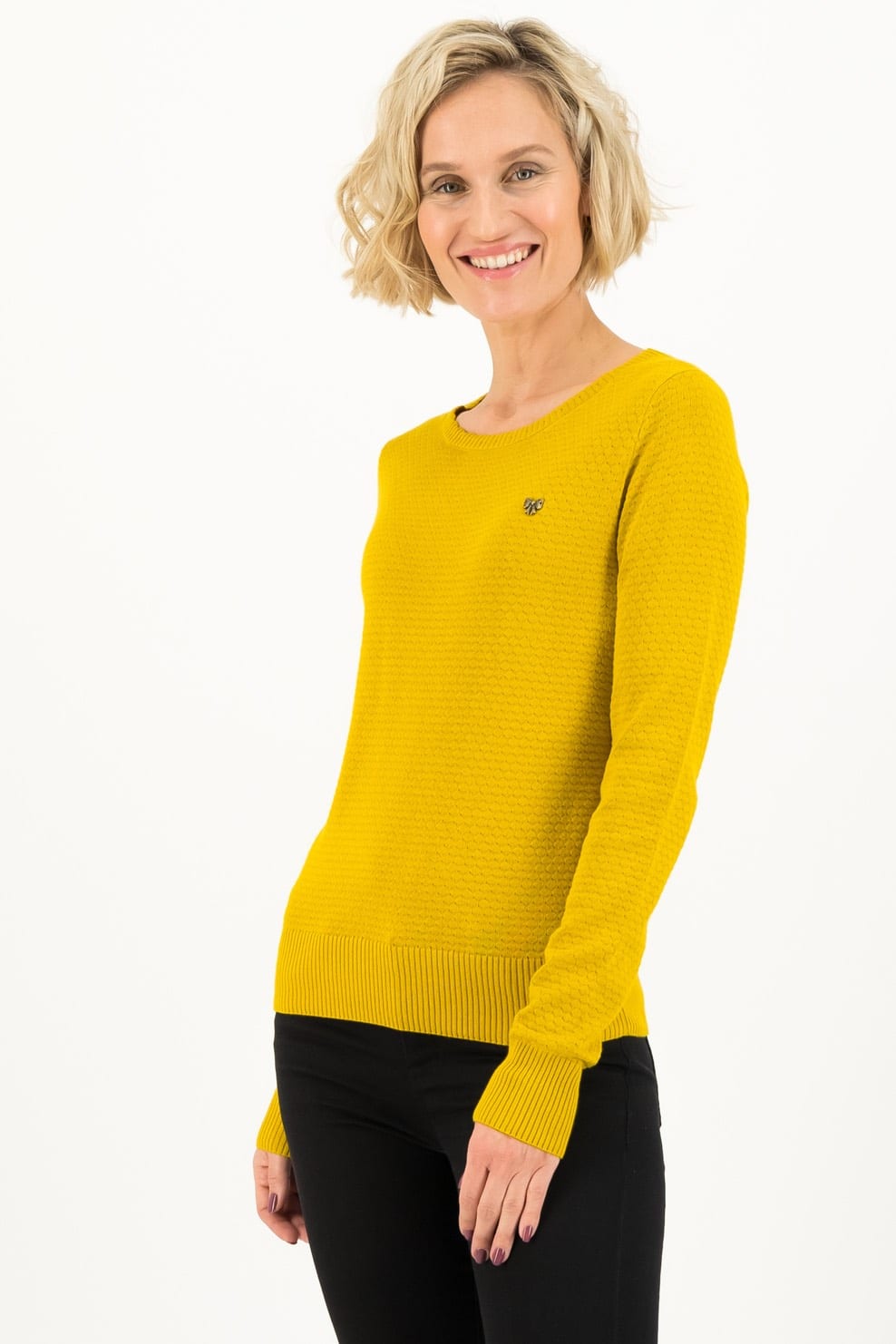 Blutsgeschwister žlutý svetr Suited in Yellow