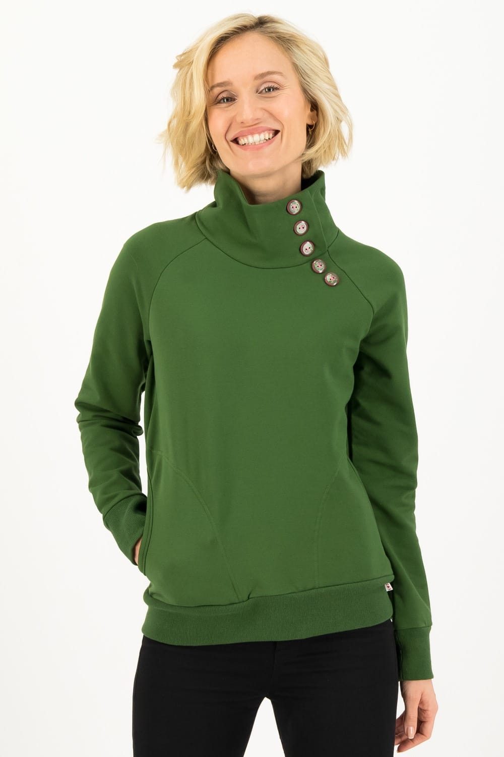 Blutsgeschwister zelená mikina Garden Green