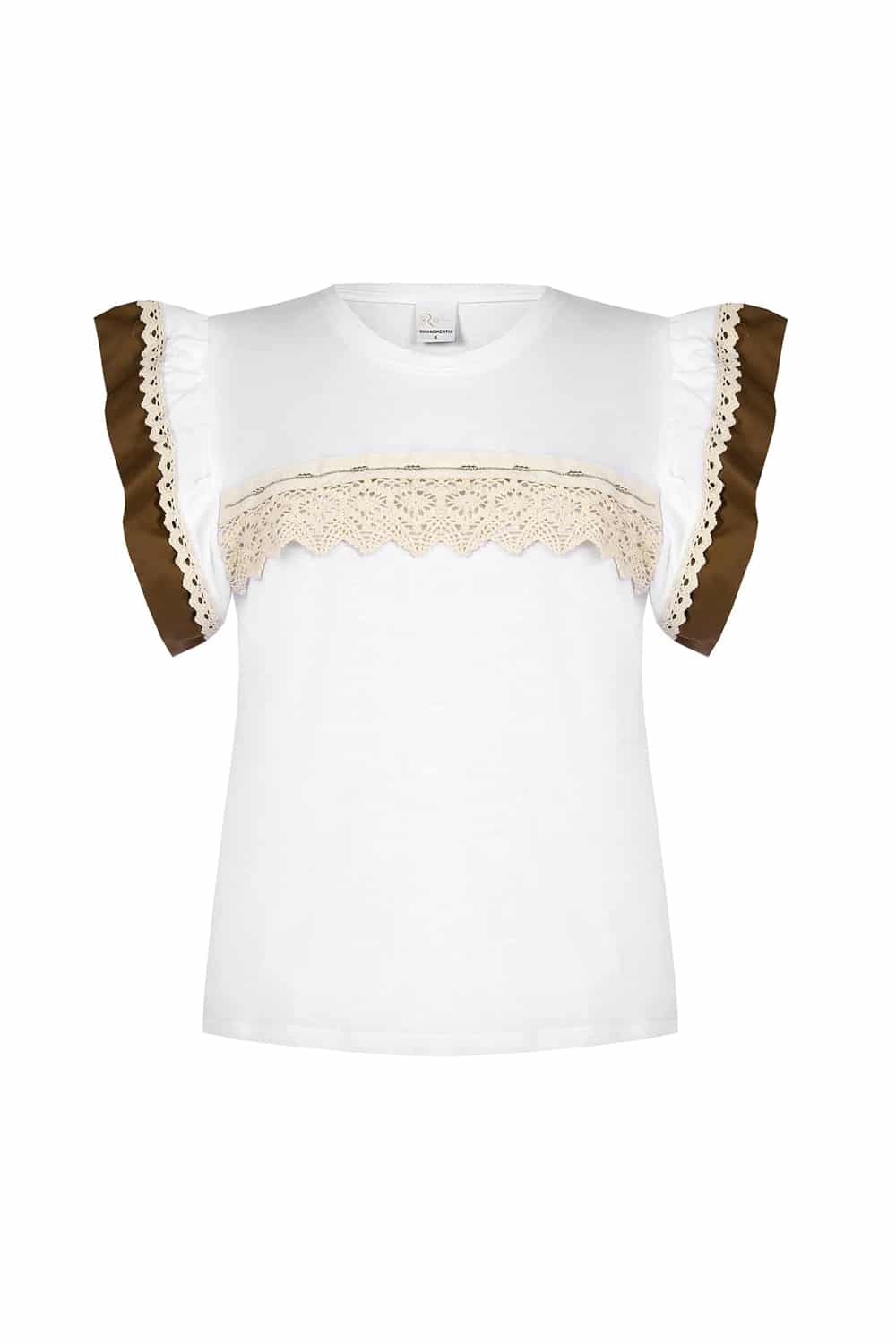 Rinascimento bílá halenka s krajkou