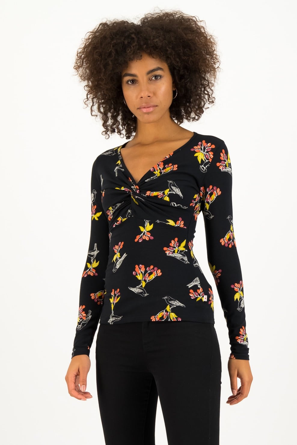 Blutsgeschwister černé tričko Berrie Birds