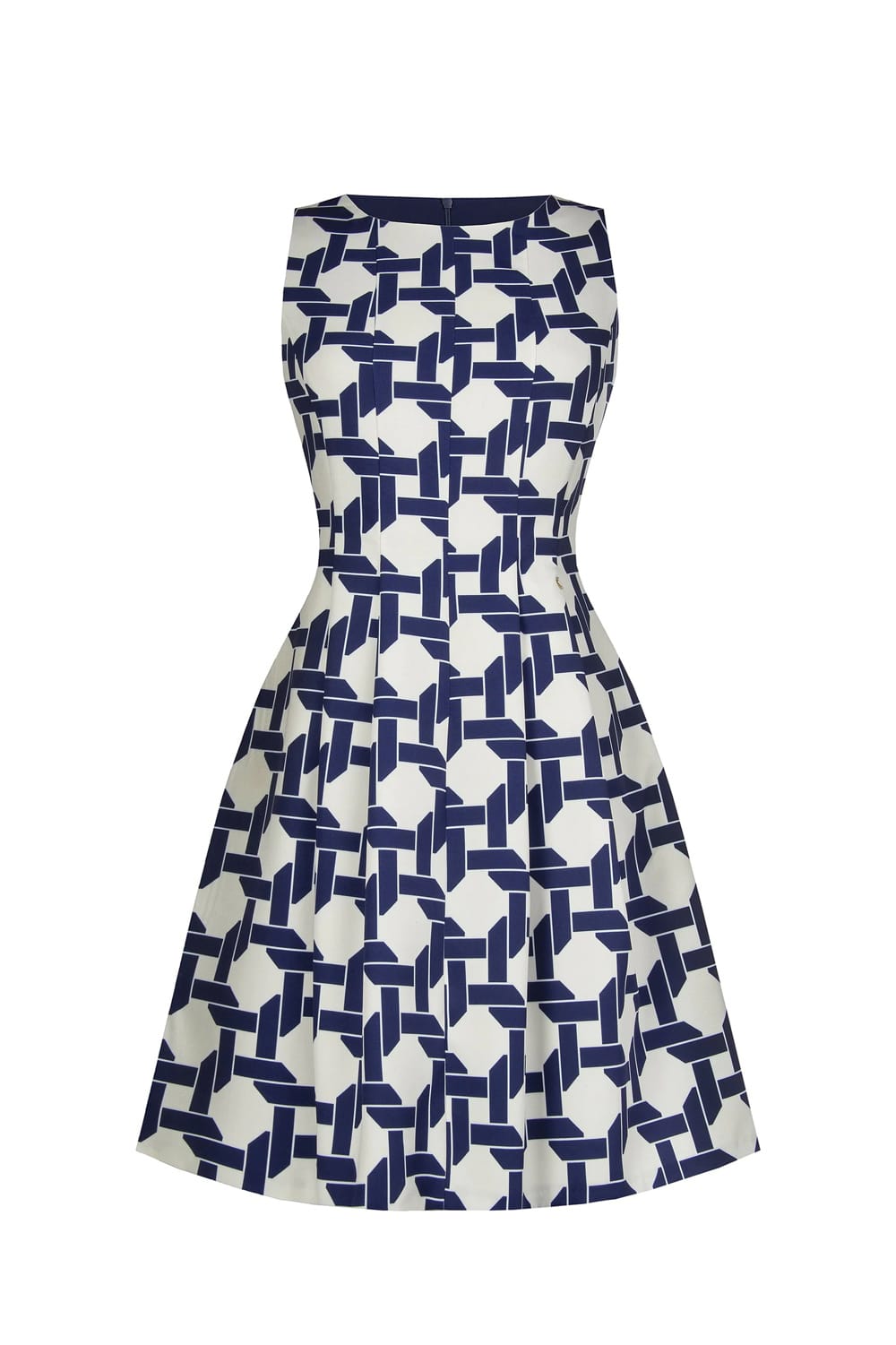 Rinascimento vzorované modré šaty