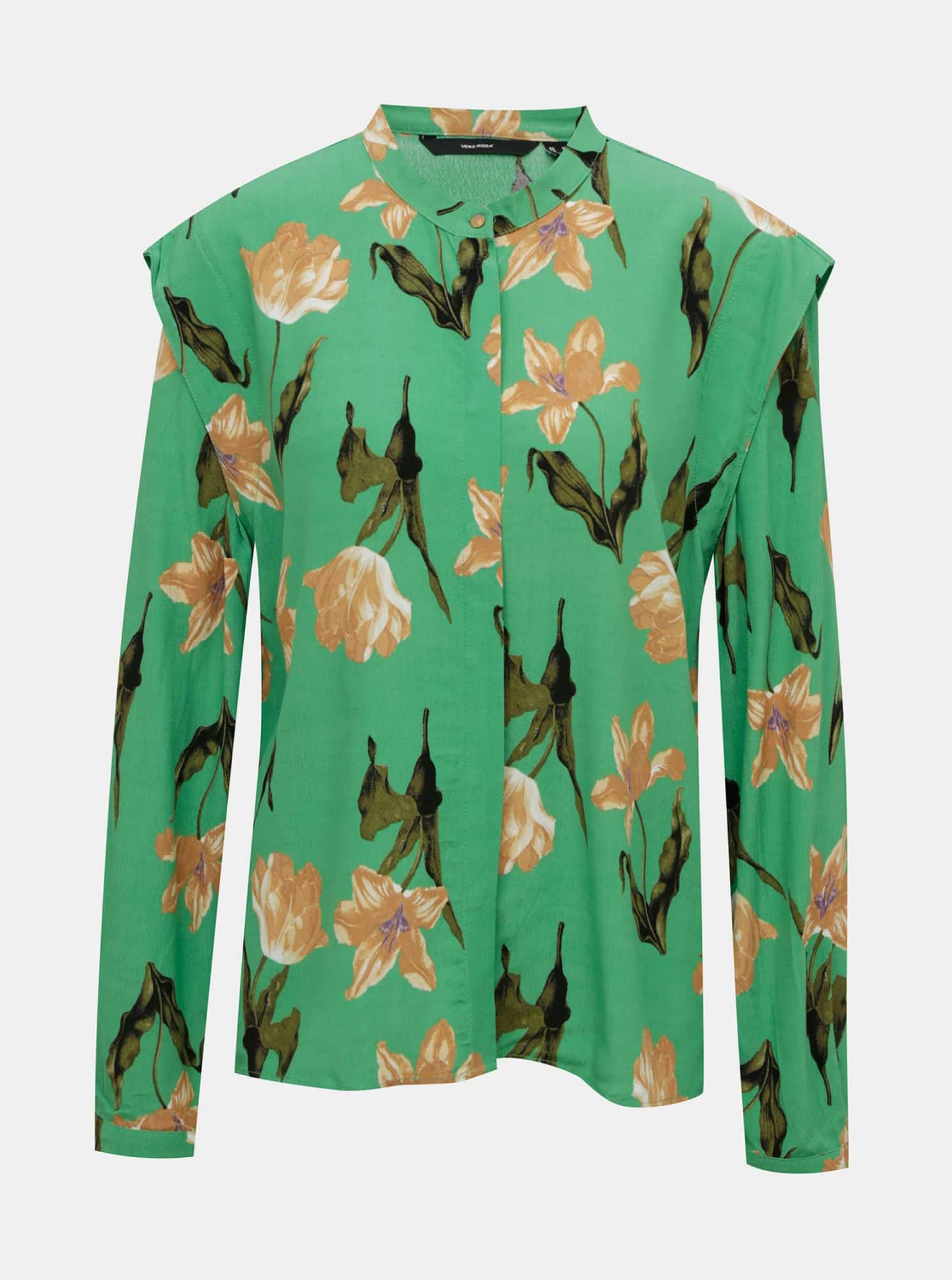 Zelená květovaná halenka VERO MODA Betty