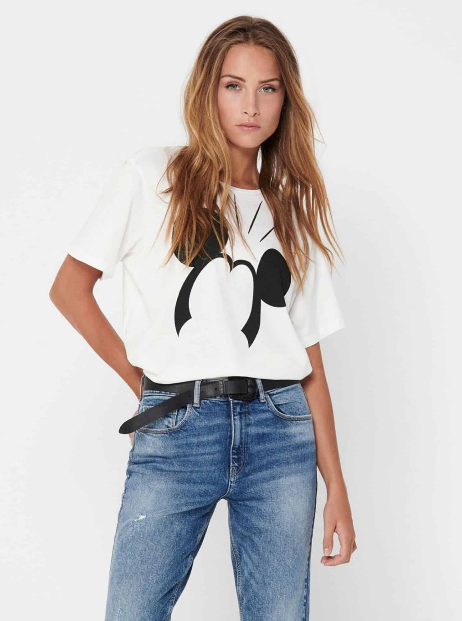 Bílé tričko Jacqueline de Yong Molly