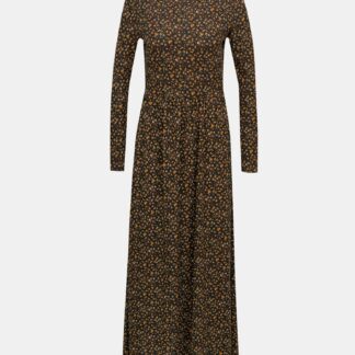 Černé květované maxišaty Jacqueline de Yong Svan