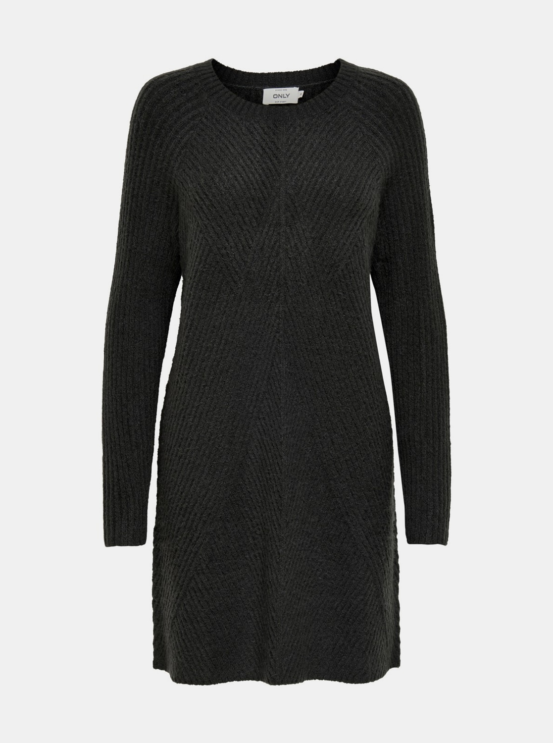 Tmavě šedé svetrové šaty ONLY Carol