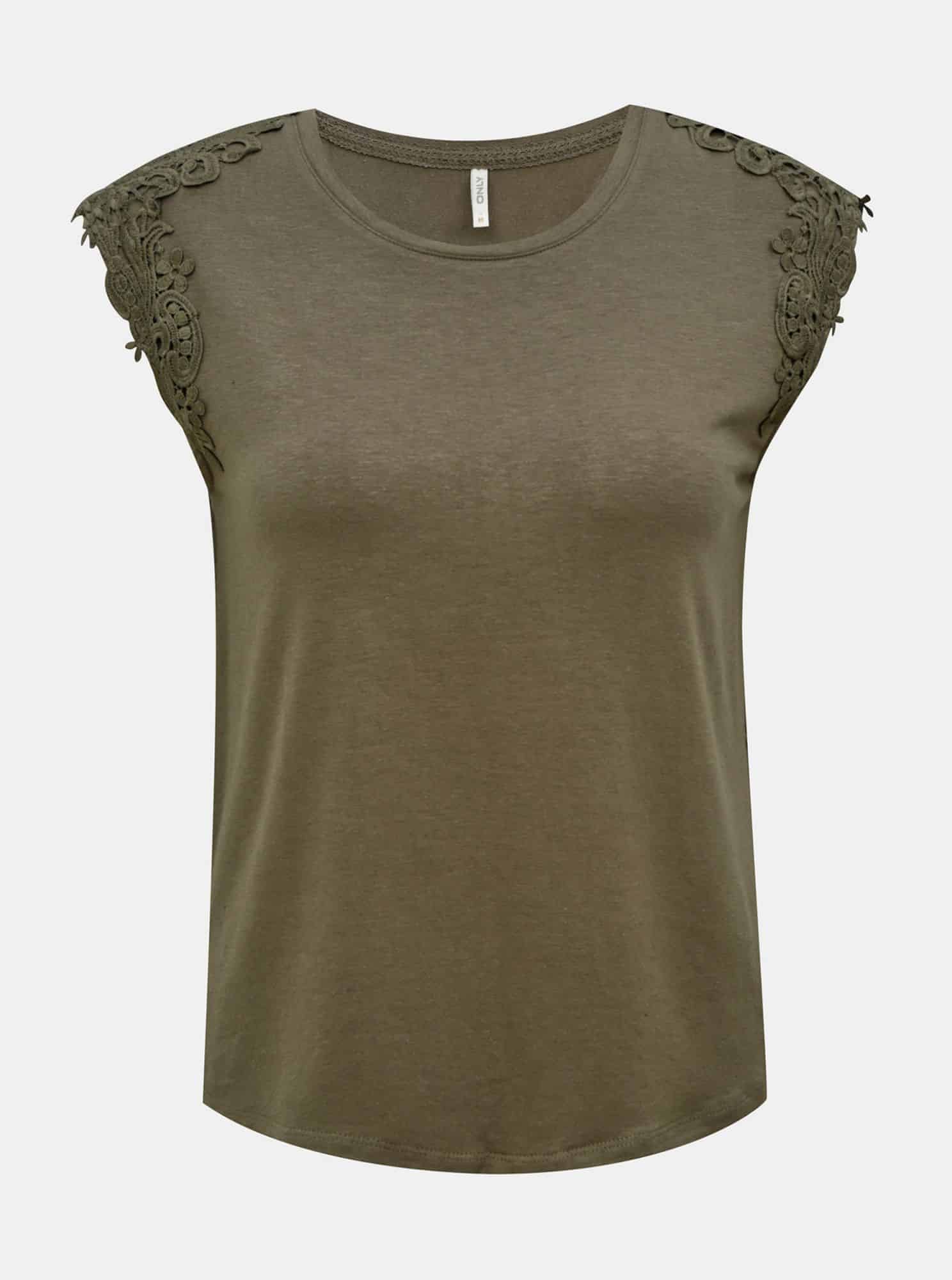 Khaki tričko ONLY Alexa