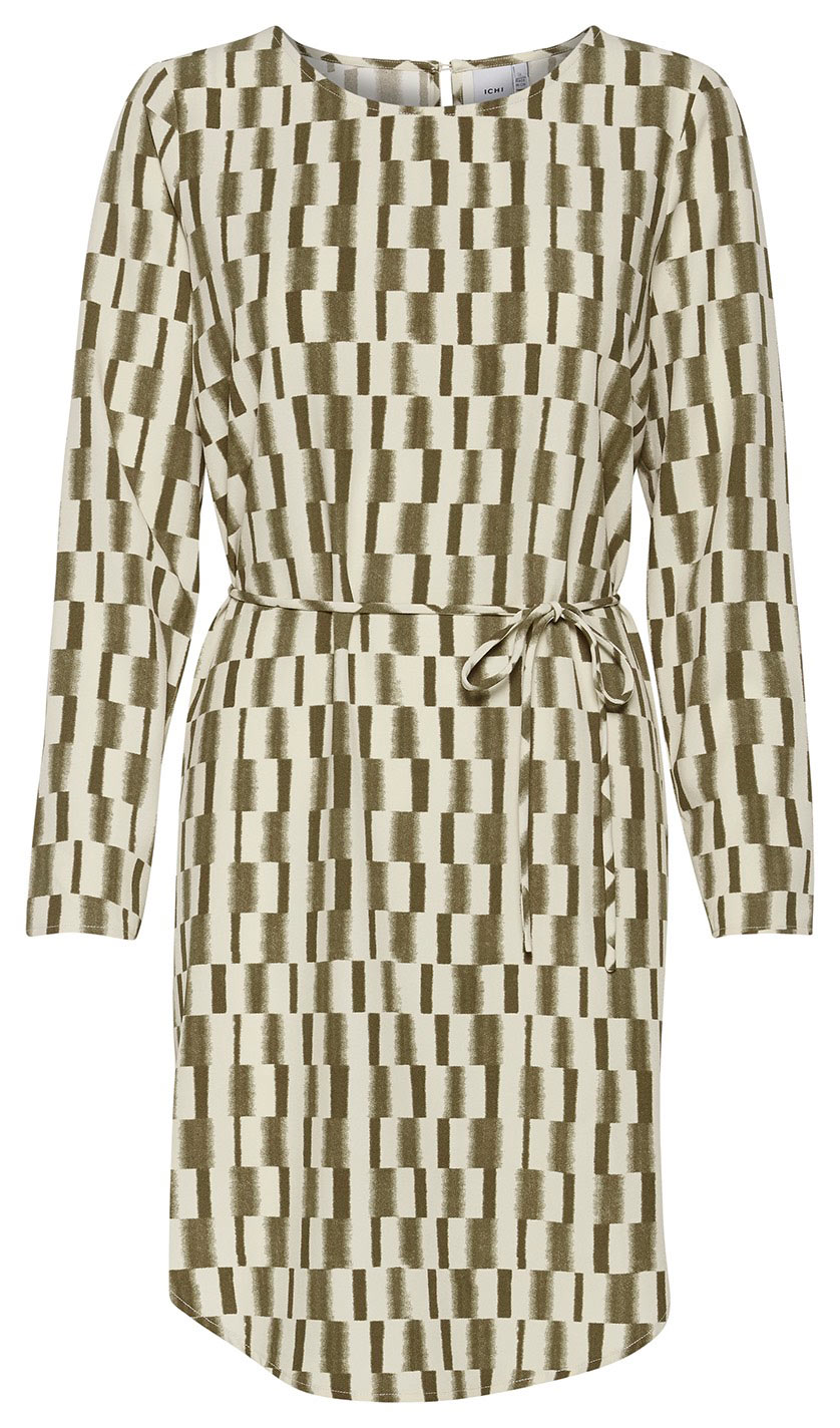 Ichi béžovo-zelené šaty Ihcass