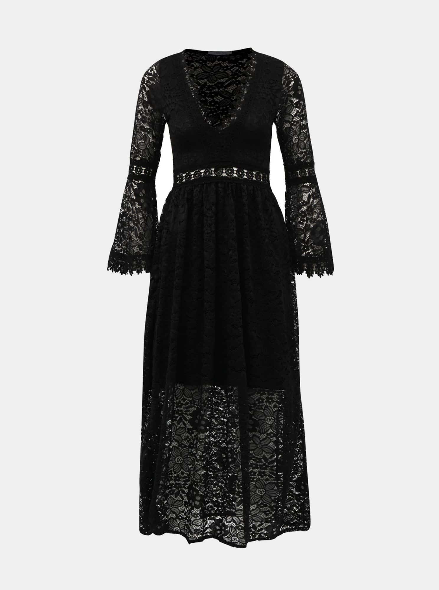Černé krajkové maxišaty Haily´s Cesia