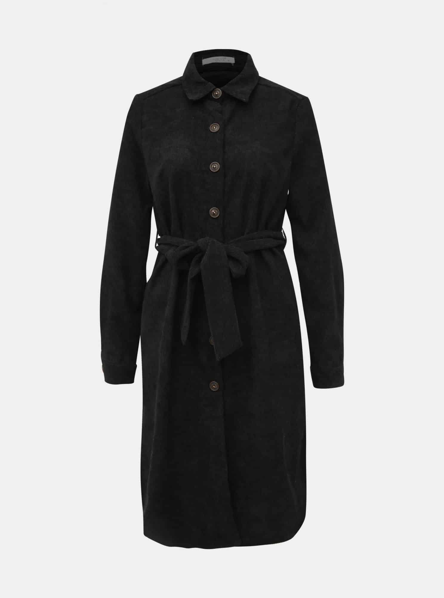 Černé manšestrové košilové šaty Haily´s Marie