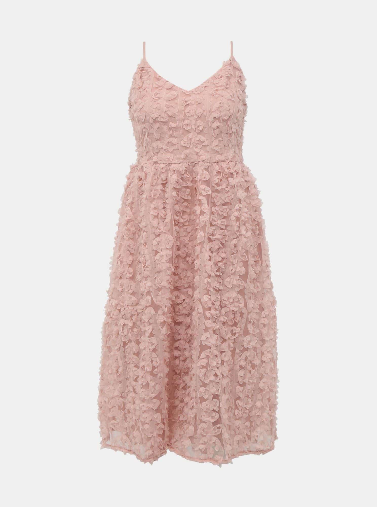 Růžové šaty VILA Scarlet