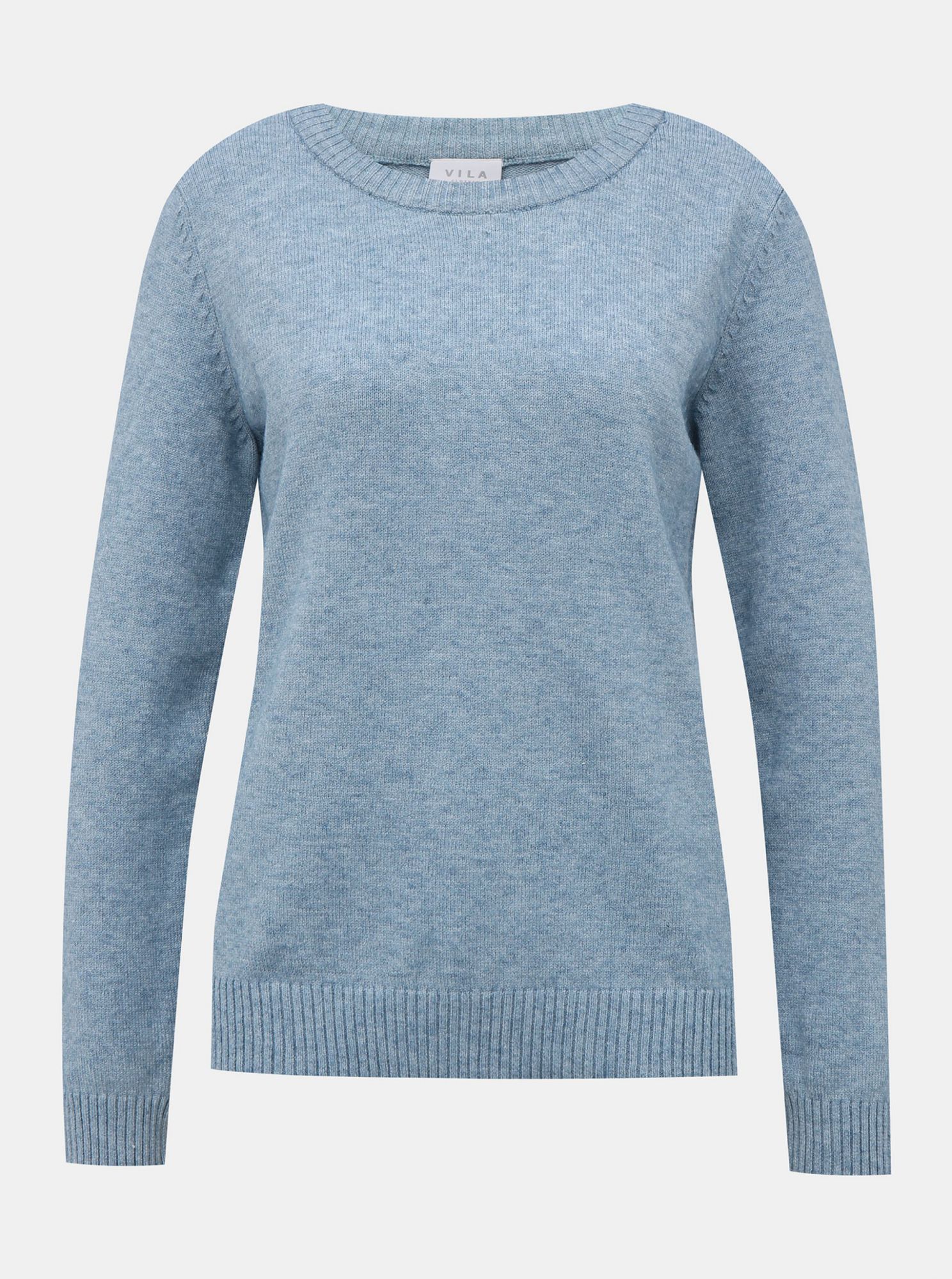 Světle modrý basic svetr VILA Ril
