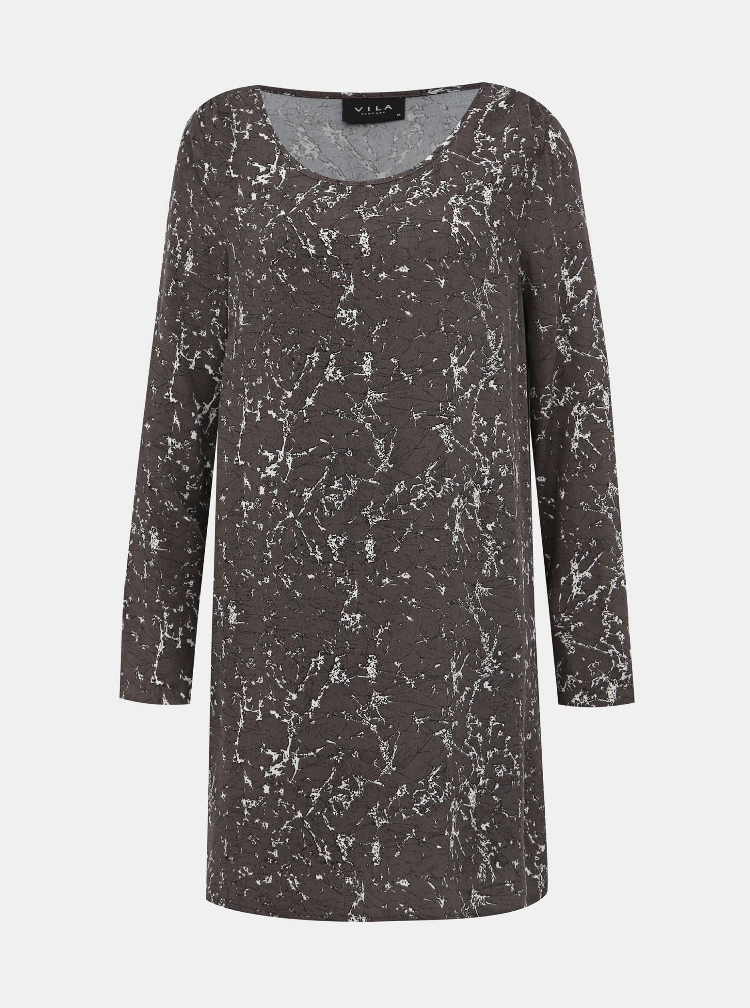 Šedé vzorované šaty VILA Early