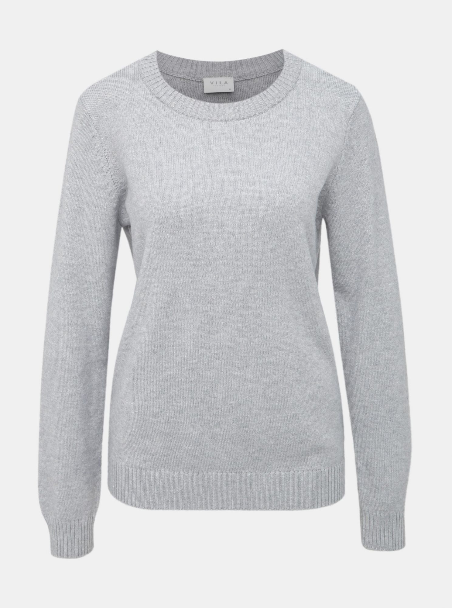 Světle šedý svetr VILA Ril