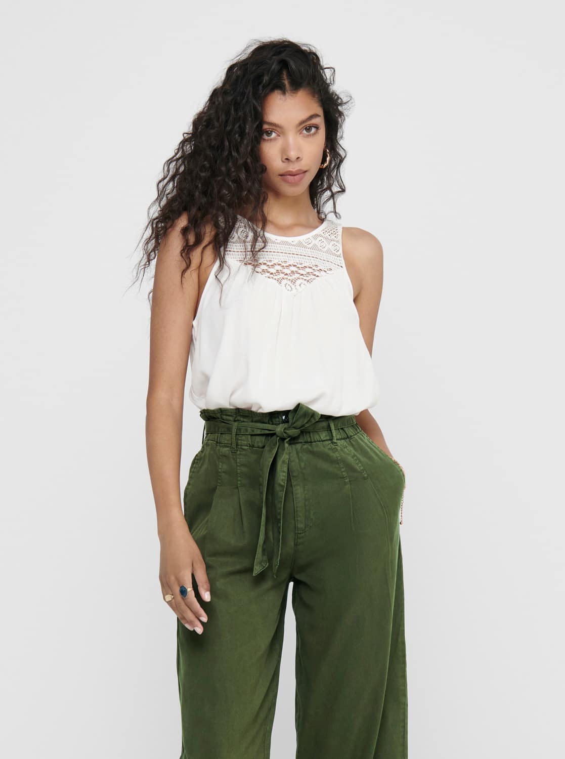 Bílý top ONLY Vide