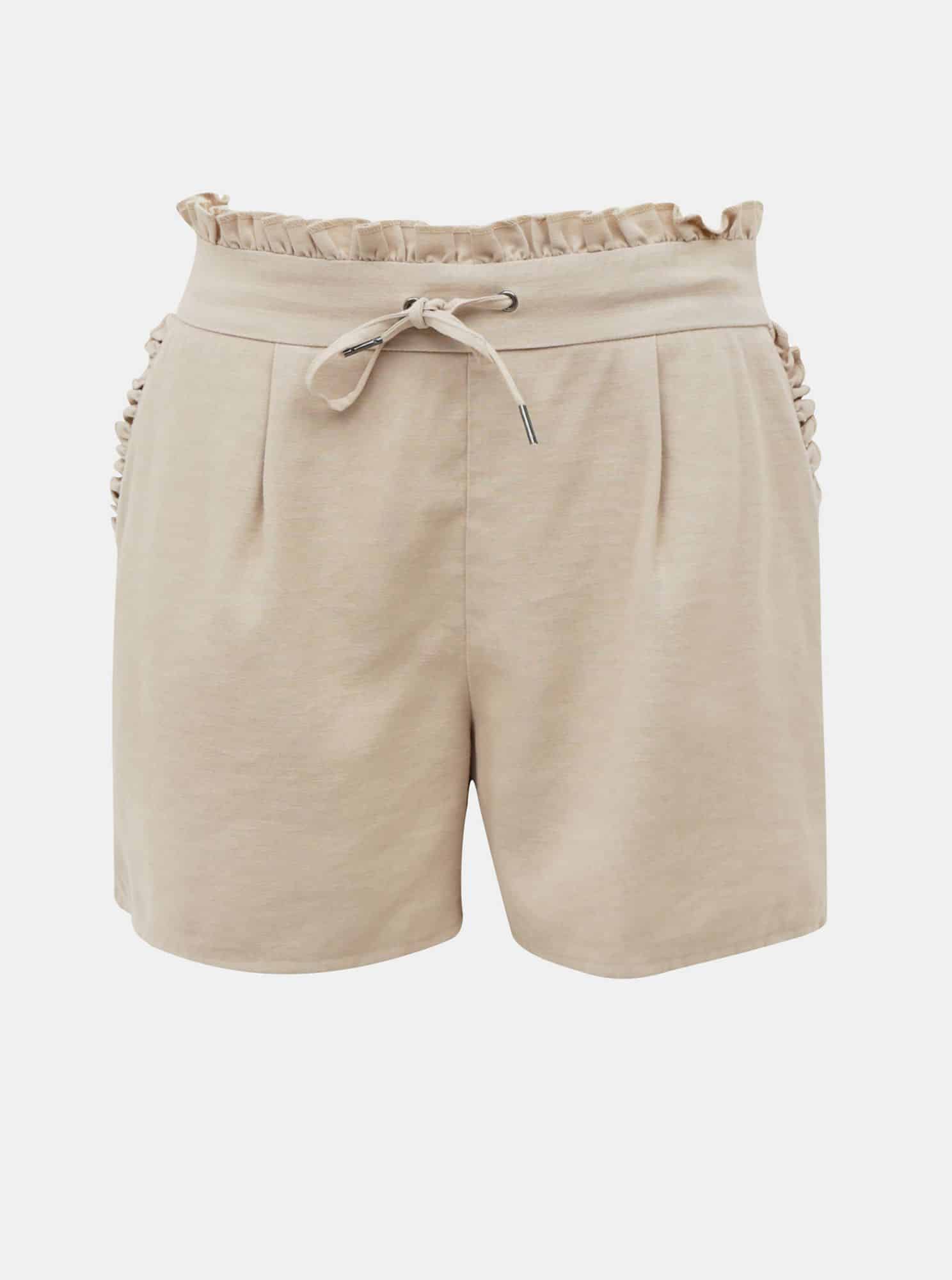 Béžové kraťasy ONLY Kinoa