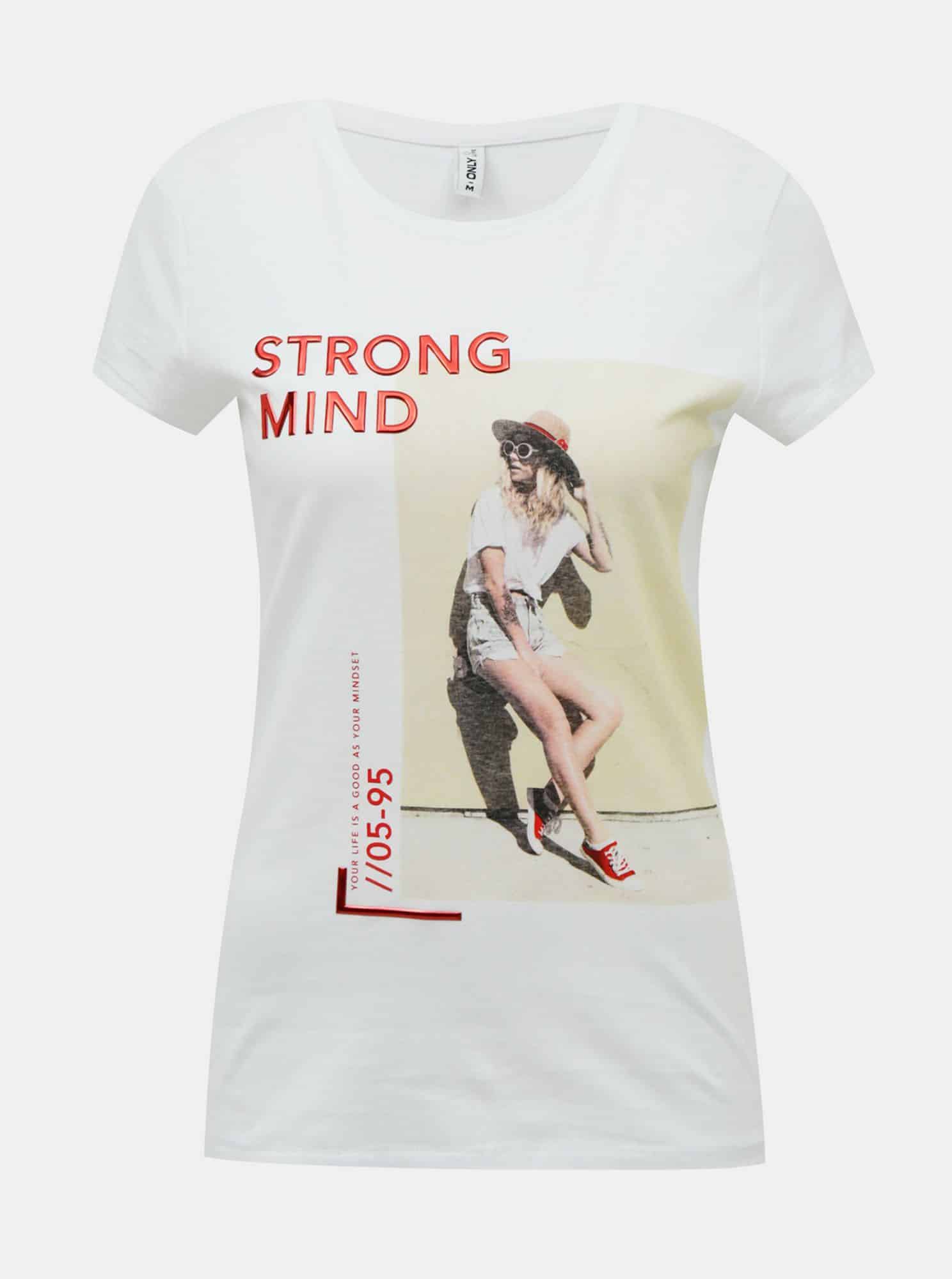 Bílé tričko ONLY Kia