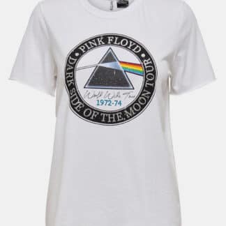 Bílé tričko ONLY Pink Floyd