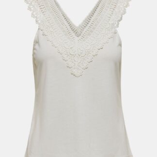 Bílý top s krajkou ONLY Victoria