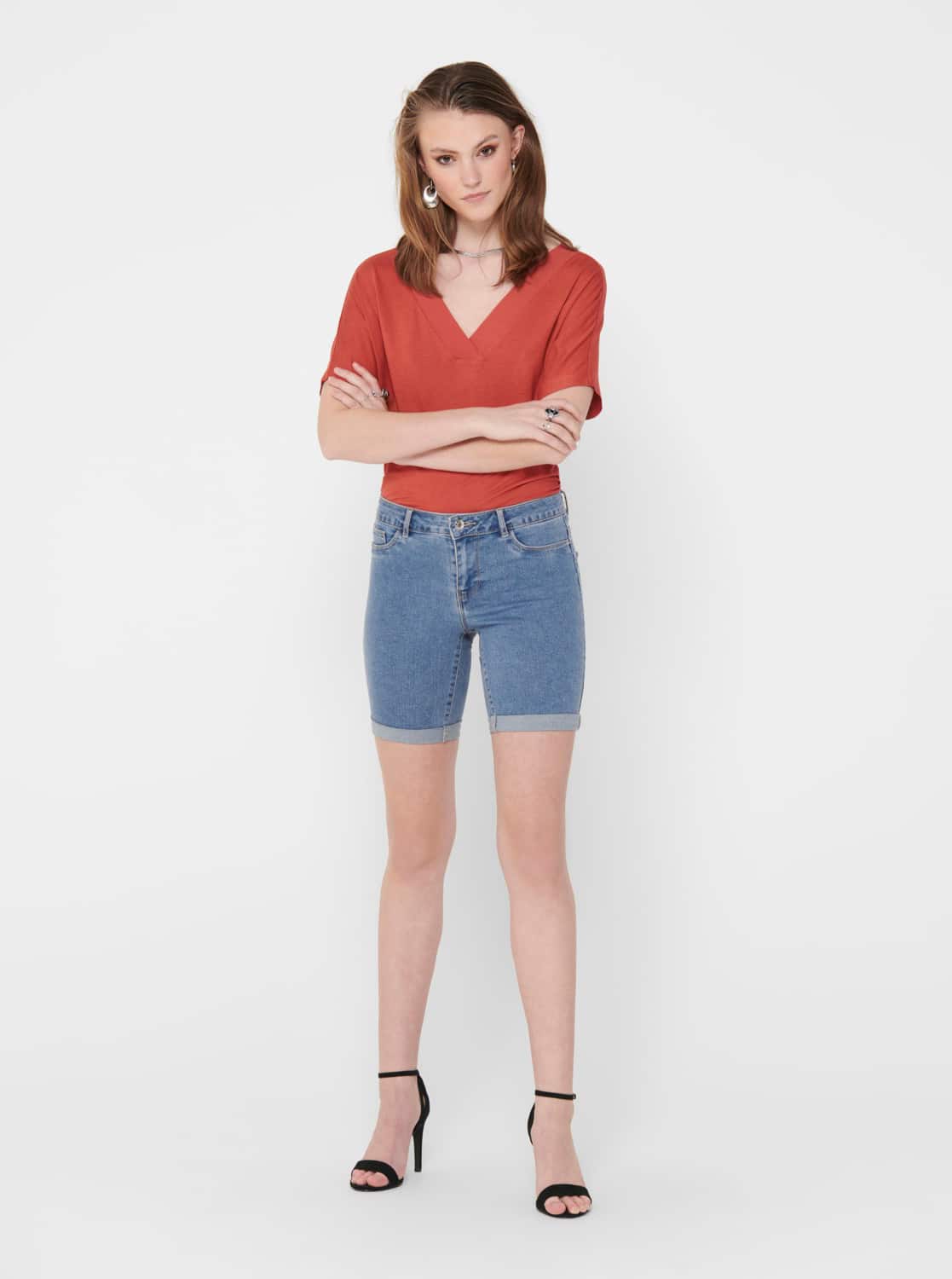 Modré džínové kraťasy ONLY Sun