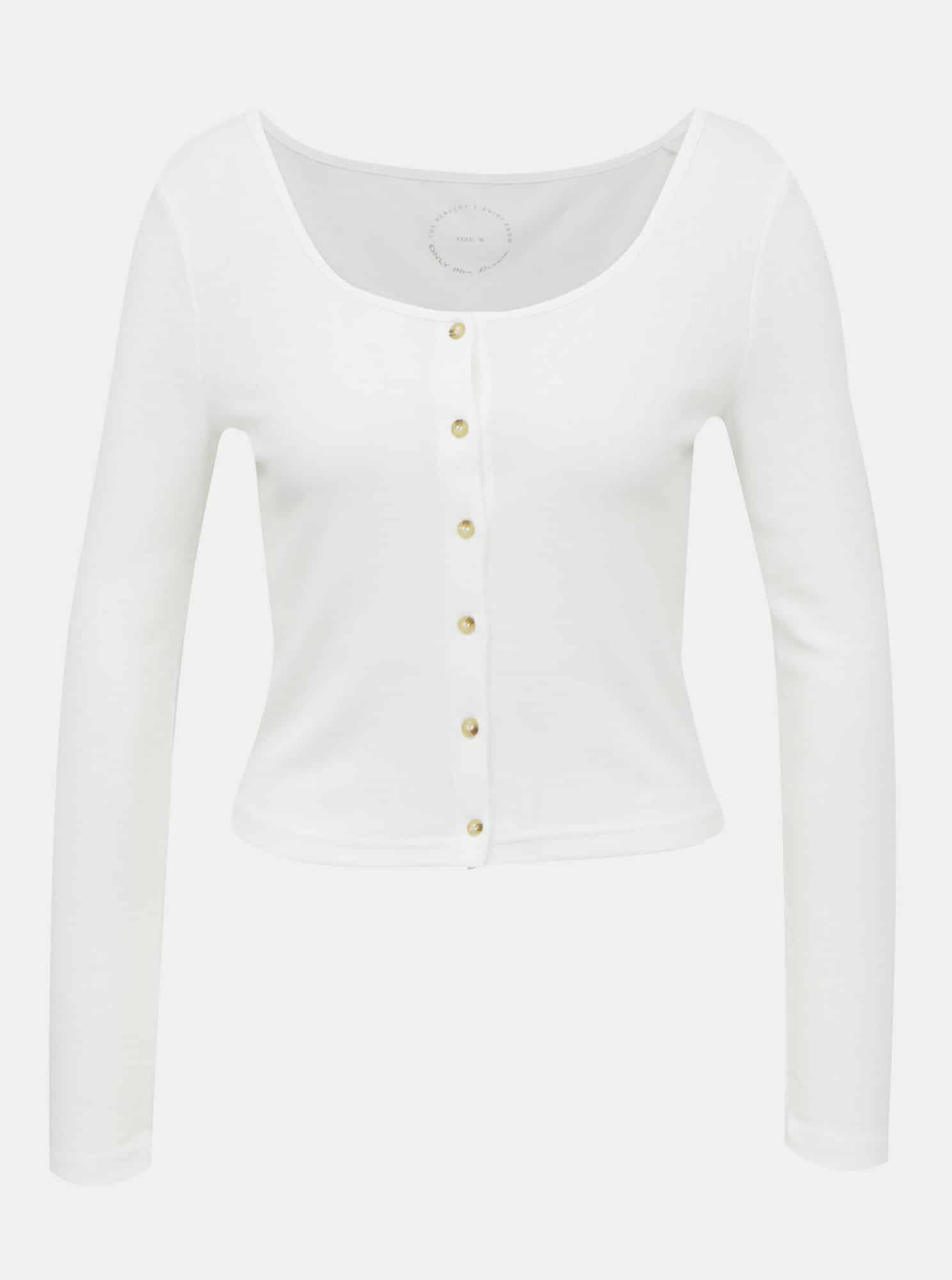 Bílý crop top ONLY Monika