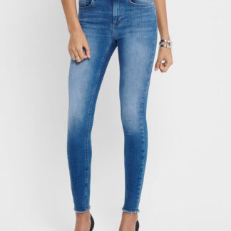 Modré zkrácené skinny fit džíny ONLY Blush