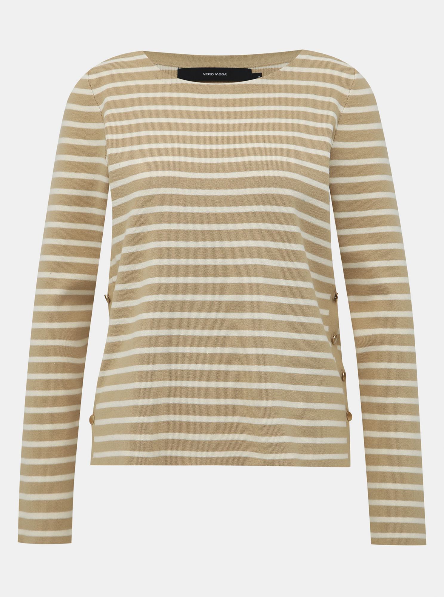 Béžový pruhovaný svetr VERO MODA Sailor