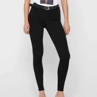 Černé zkrácené skinny fit džíny ONLY Hush