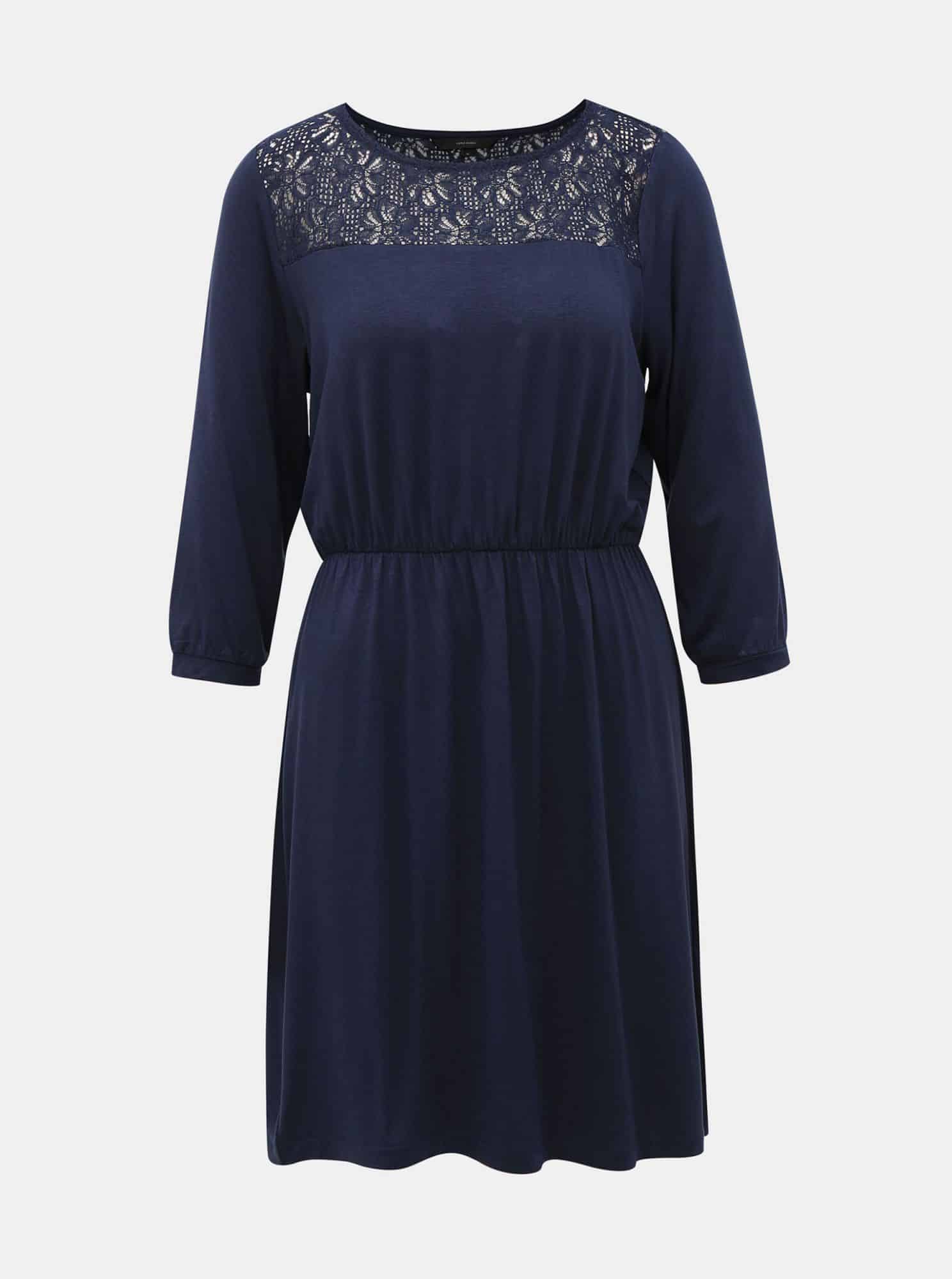 Tmavě modré šaty VERO MODA Jasmin