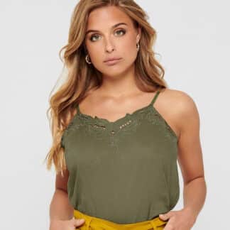 Zelené tílko s krajkou ONLY Sixty