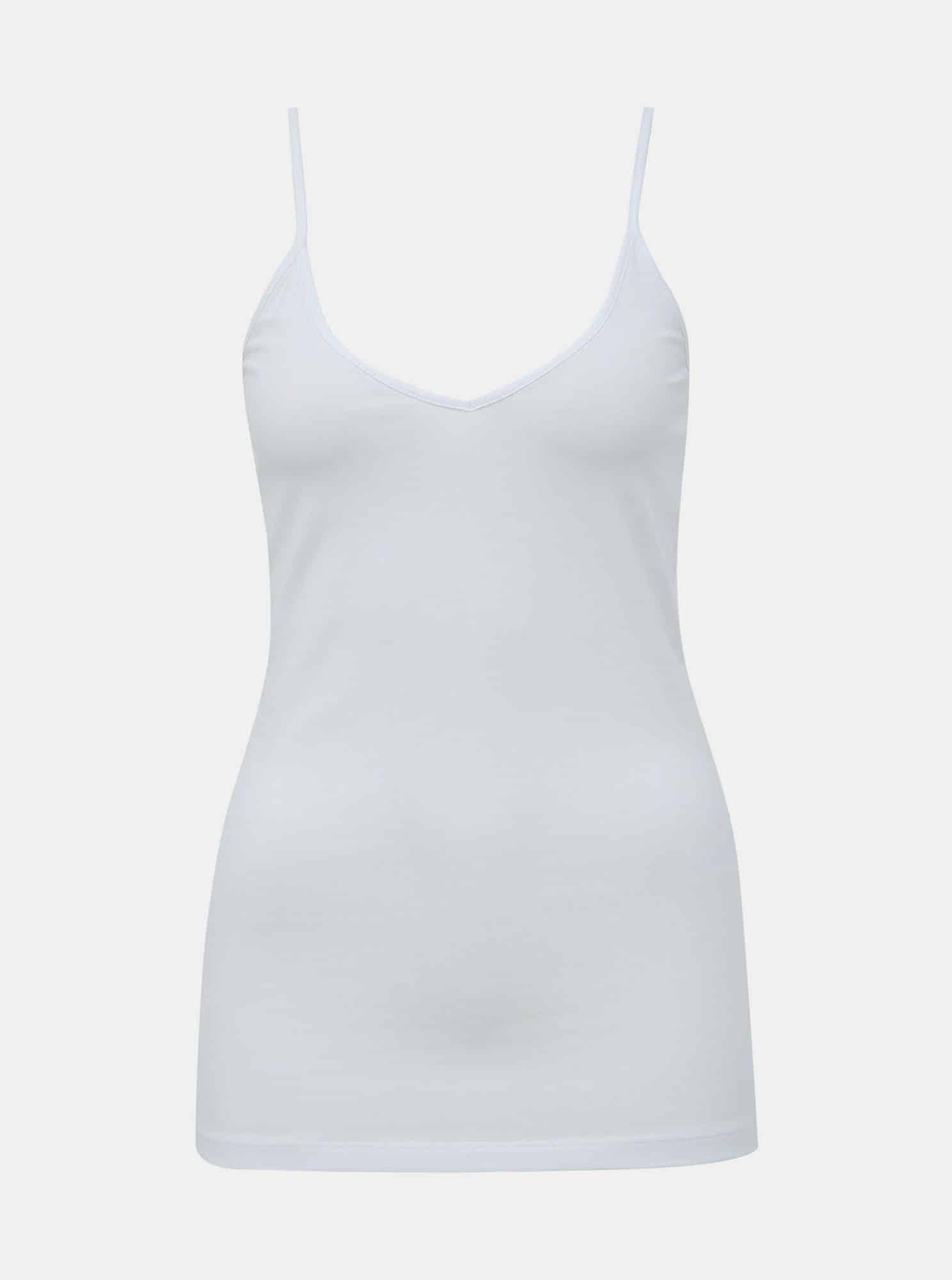Bílé basic tílko VERO MODA Maxi My