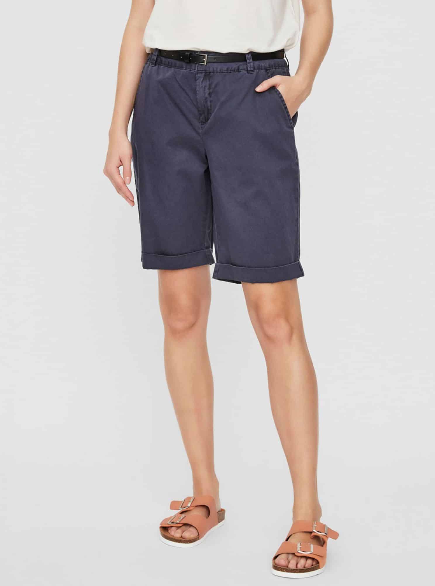 Tmavě modré kraťasy VERO MODA Flash