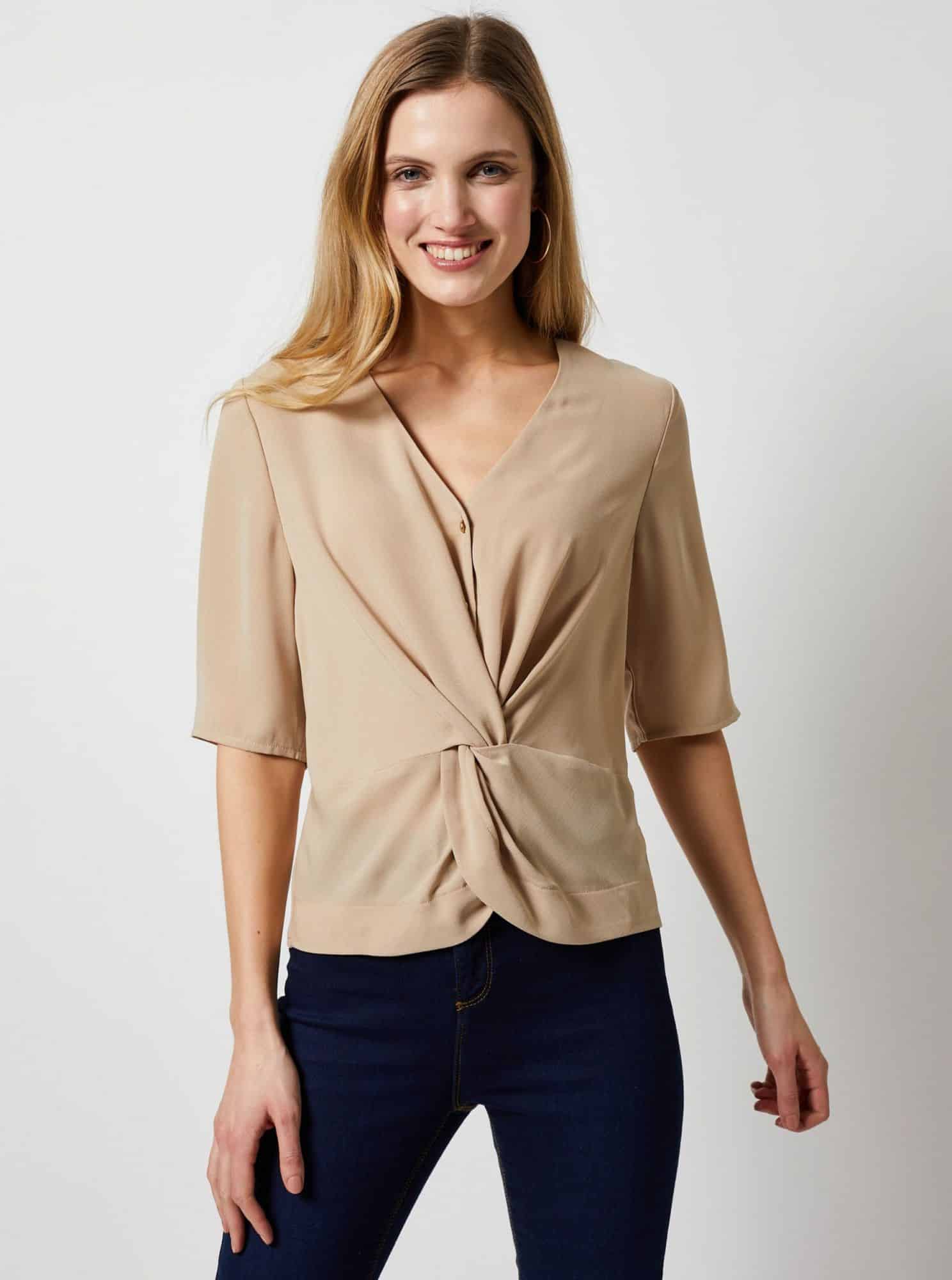 Béžová halenka Dorothy Perkins