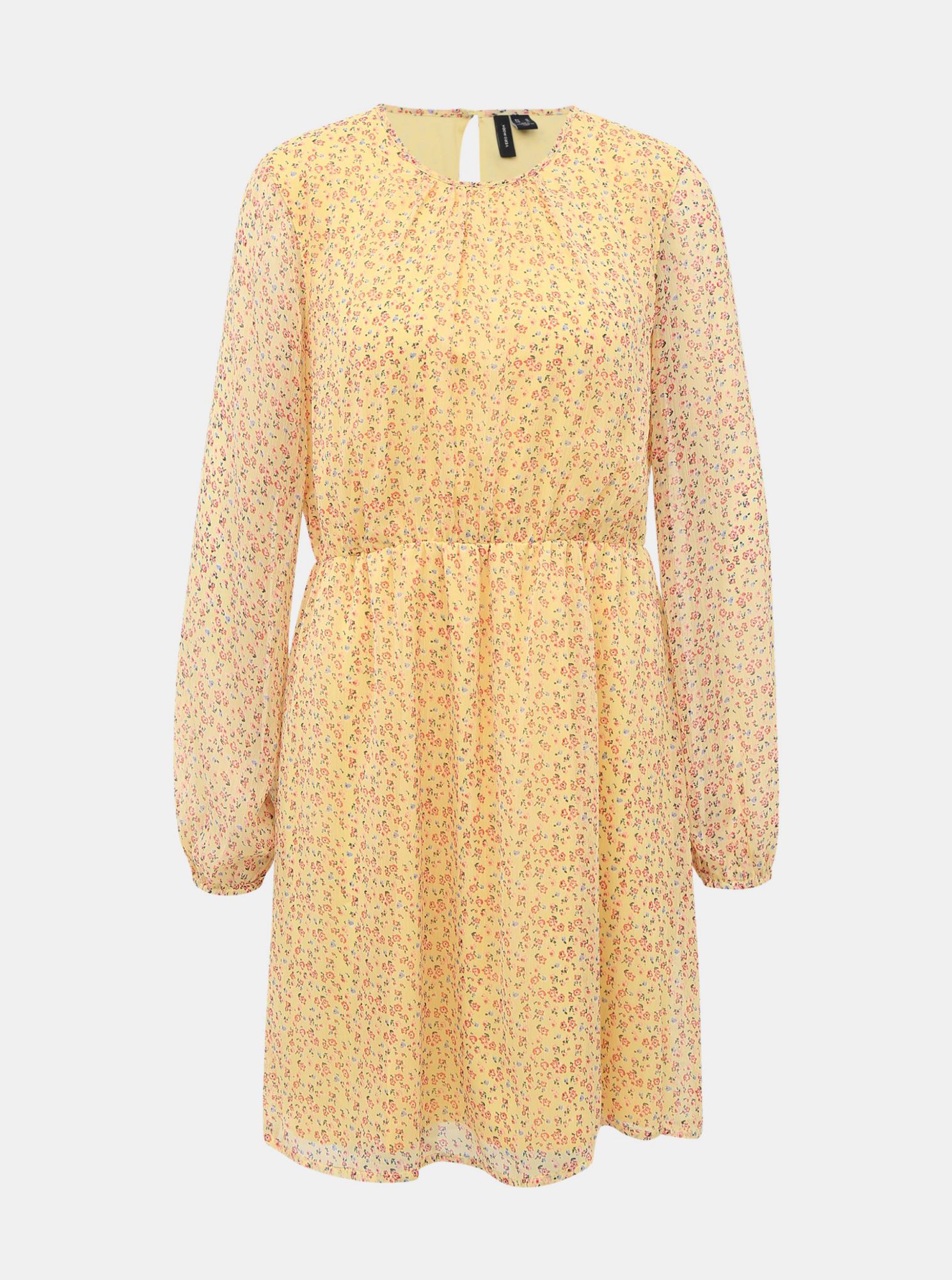 Žluté květované šaty VERO MODA Molly