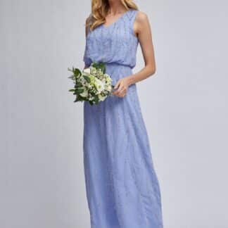 Modré maxišaty Dorothy Perkins