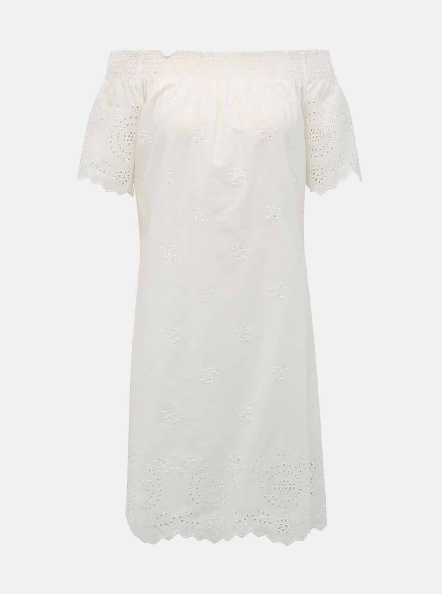 Bílé šaty s madeirou ONLY New