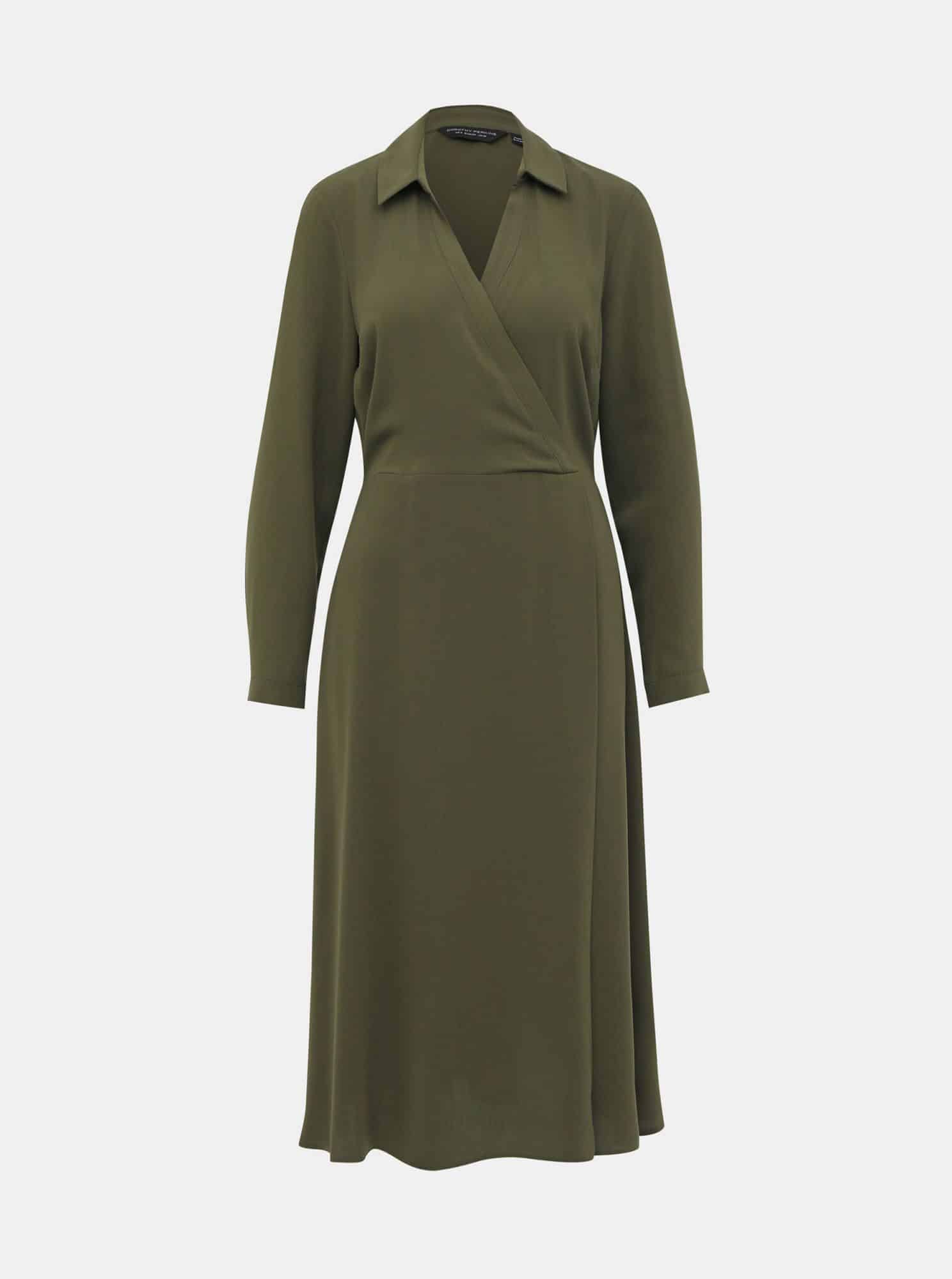 Khaki šaty Dorothy Perkins