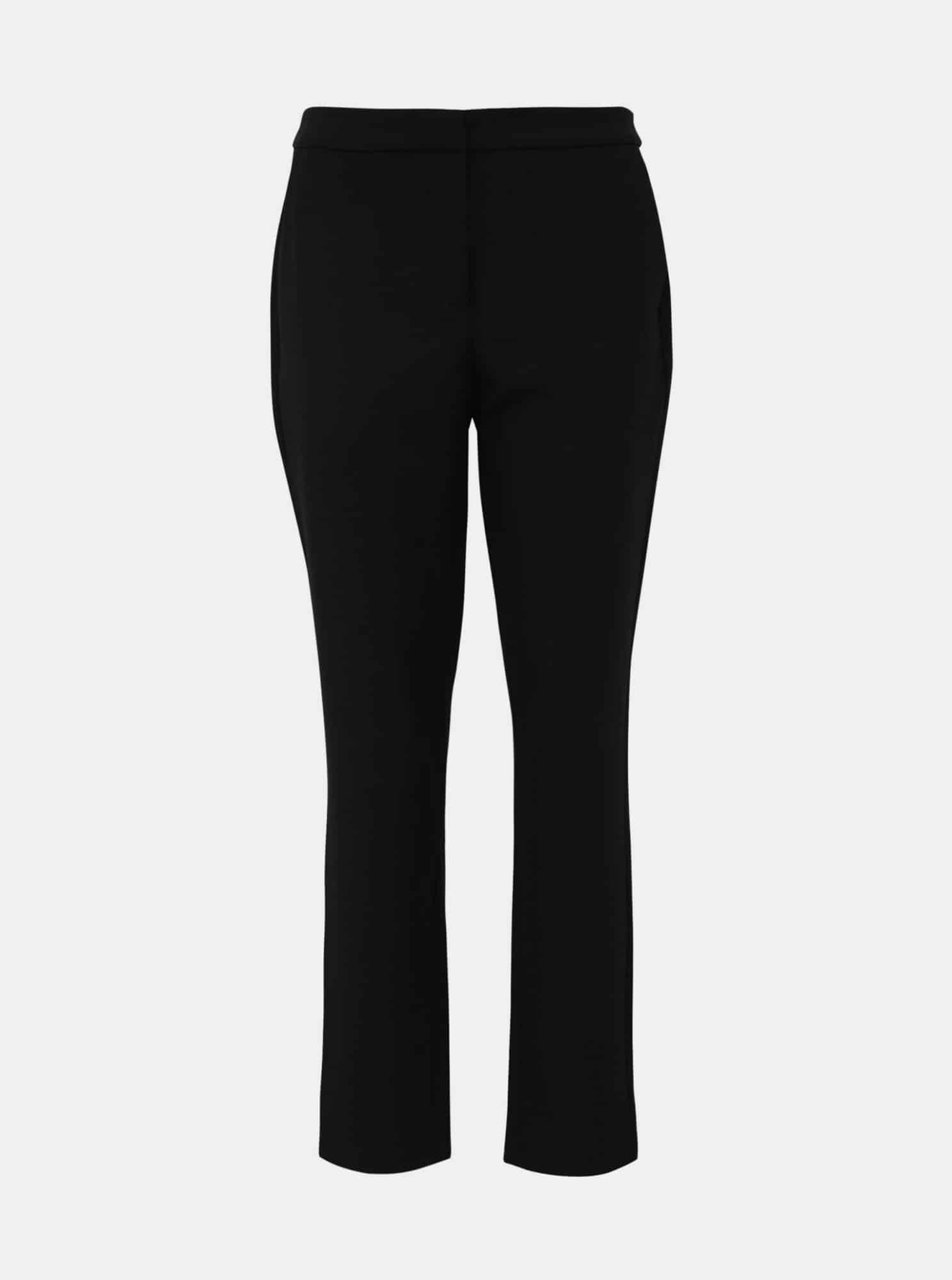 Černé zkrácené kalhoty VERO MODA Tia Maya