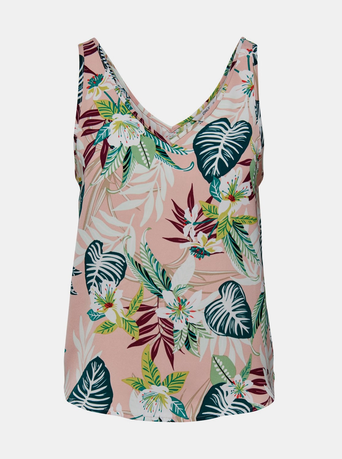 Růžový vzorovaný top ONLY Lizbeth