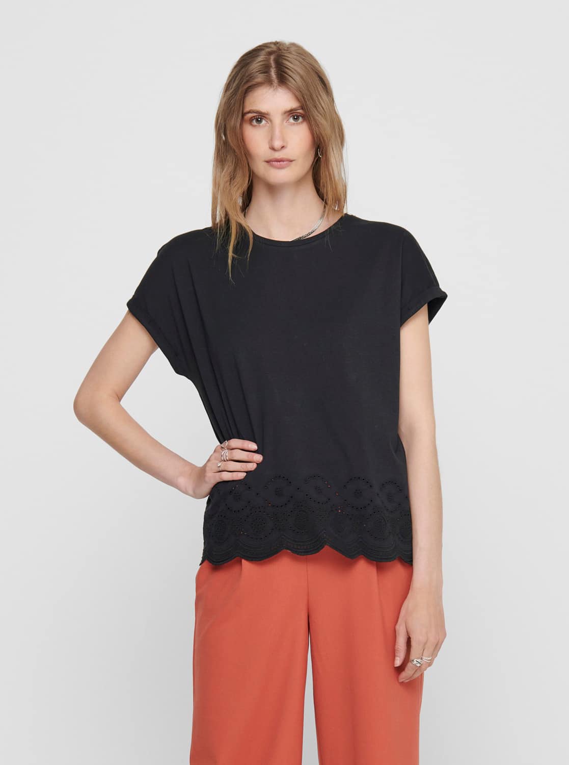 Černé tričko ONLY Cosma